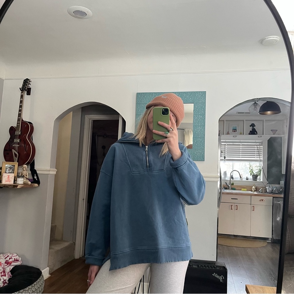 C&C California Blue quarter-Zip Sweatshirt